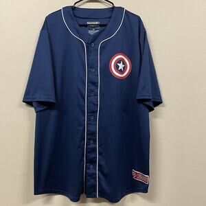 Marvel Comics Captain America #41 Baseball Jersey Men's Size 2X